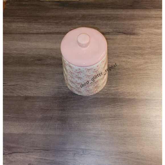 NEW HTF Light pink bow bows jar canister strawberry street coquette viral - Picture 3 of 7